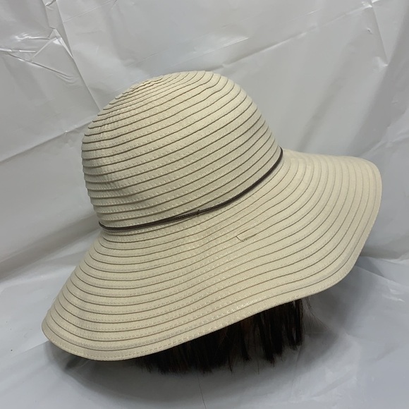WOMEN’S Ole America off white Polyester Sun Hat - Picture 4 of 8